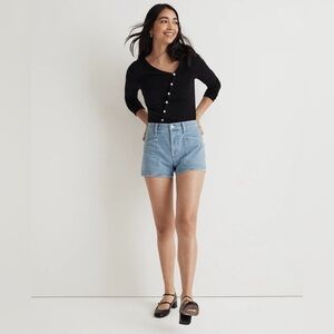 Madewell Asymmetrical Button-Front Cardigan